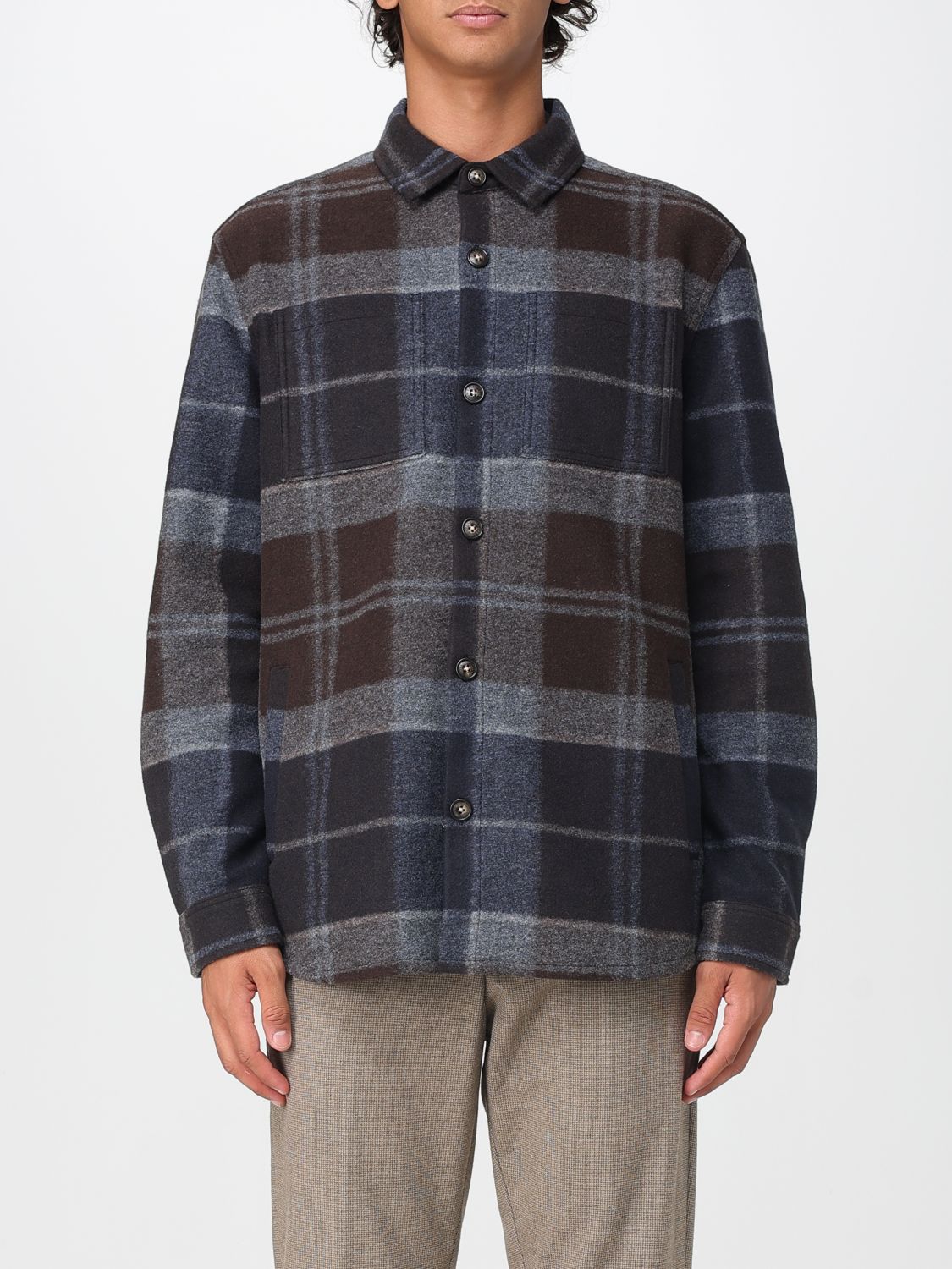 Barbour Check Chapter Overshirt In Brown