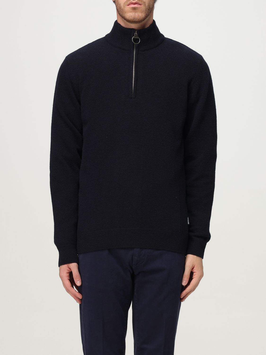 Barbour Sweater Men Color Navy In Blue
