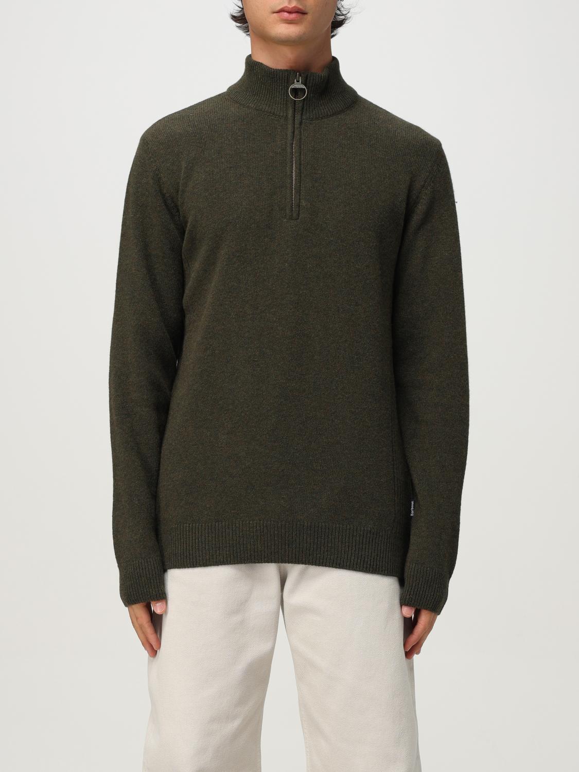 Barbour Sweater Men Color Olive In Green
