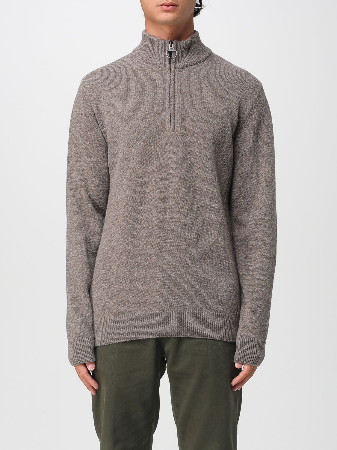 Barbour Sweater Men Color Military In Gray