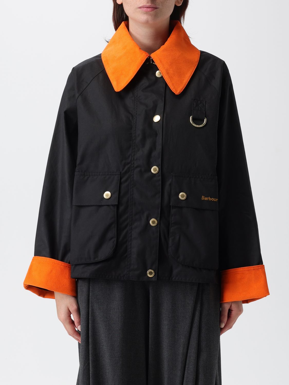 Barbour Jacket  Woman Color Black In Black
