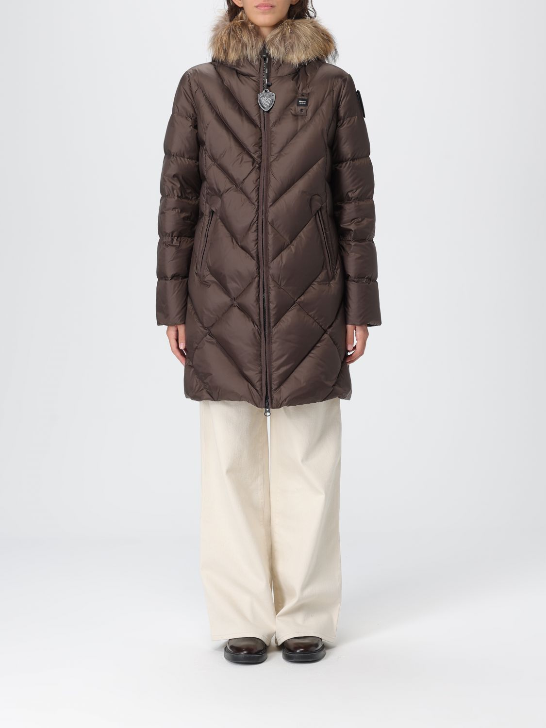 Blauer Jacket  Woman Color Brown In Brown