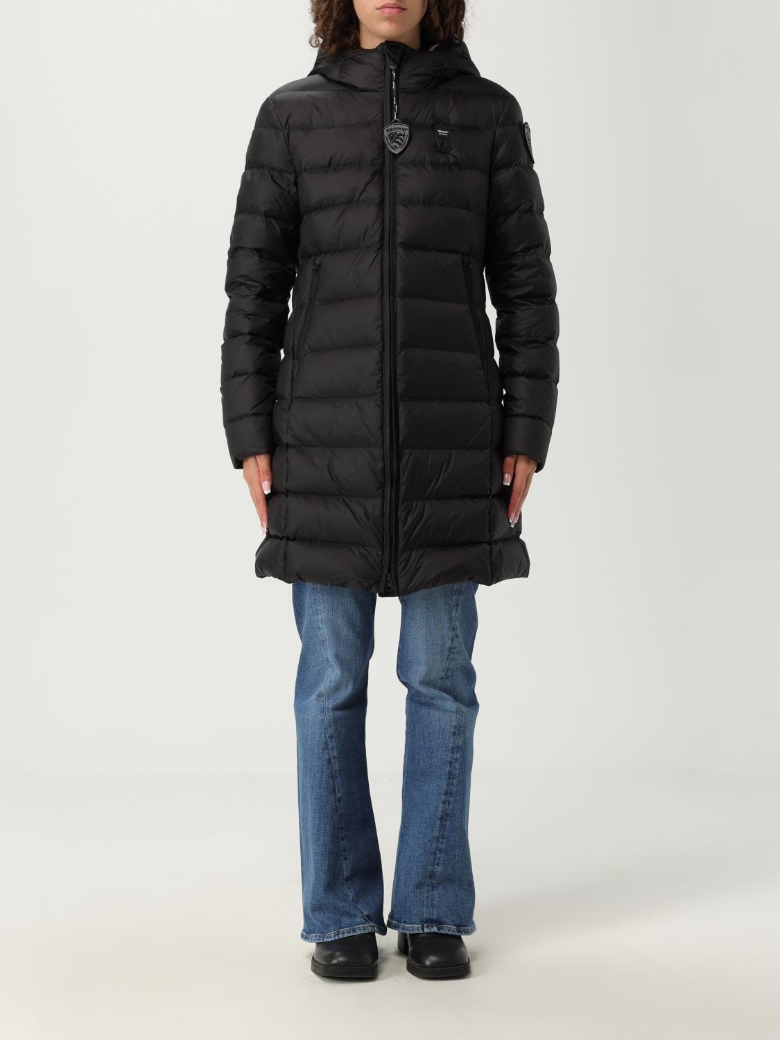 Blauer Agnes Hooded Coat In Black