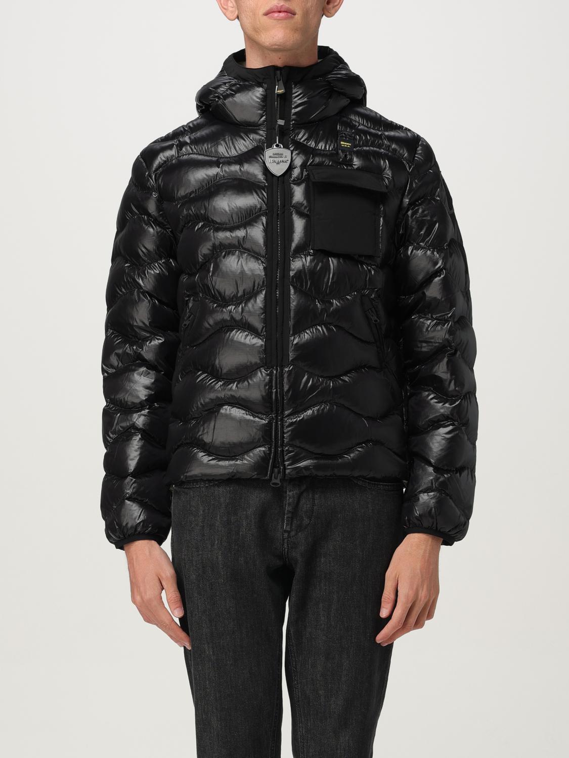 Blauer Herren Schwarz Jacket Men Color