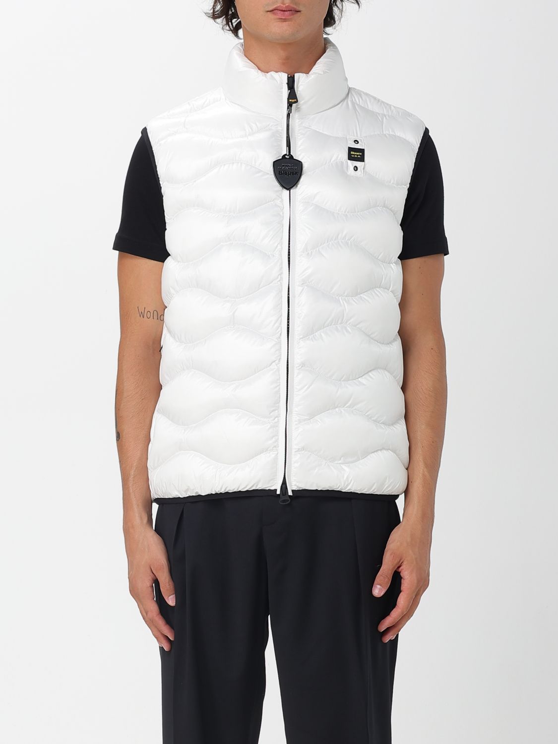 Blauer Suit Vest  Men Color White