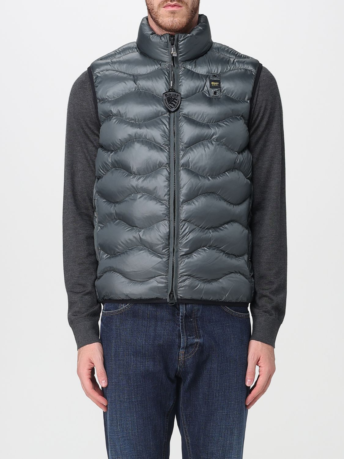 Blauer Suit Vest  Men Color Grey In Gray