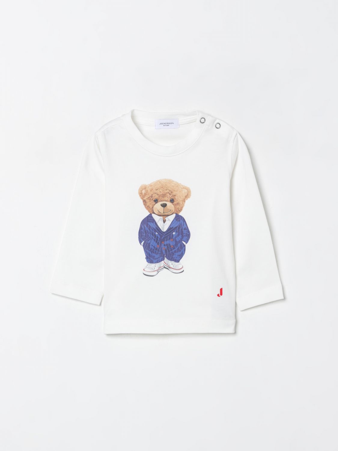 Jeckerson T-shirt Kids Color Milk In Gray
