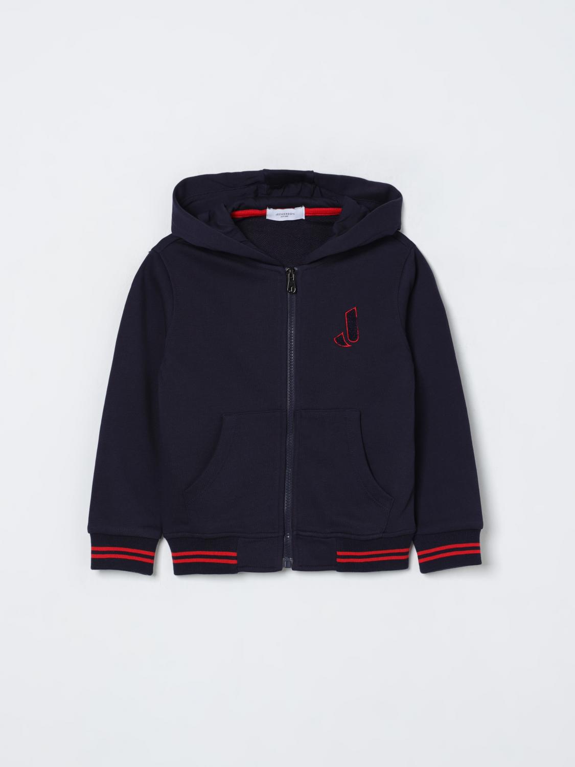 Felpa con cappuccio e logo Jeckerson in misto cotone