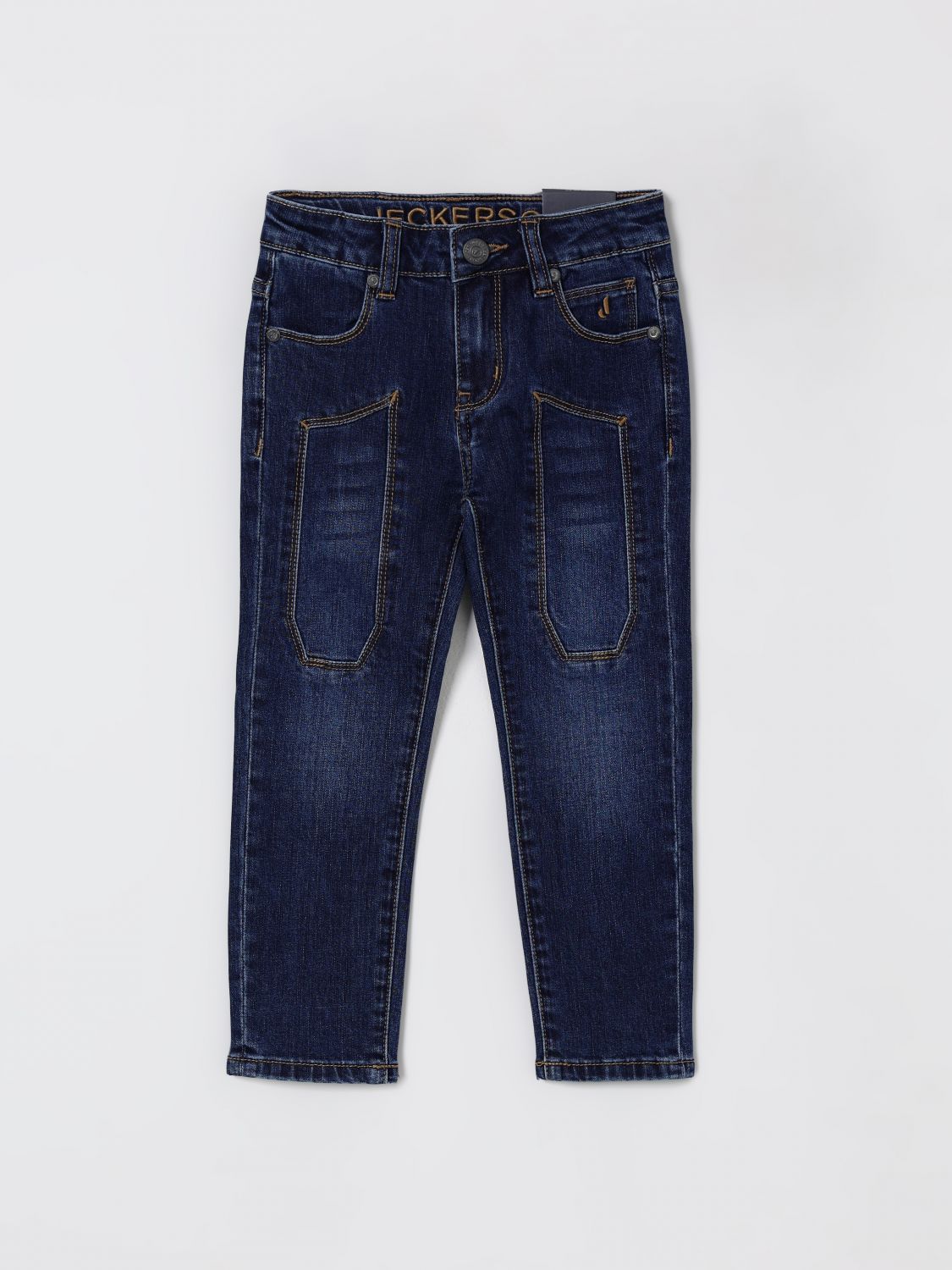 Jeckerson Jeans Kids Color Denim In Blue