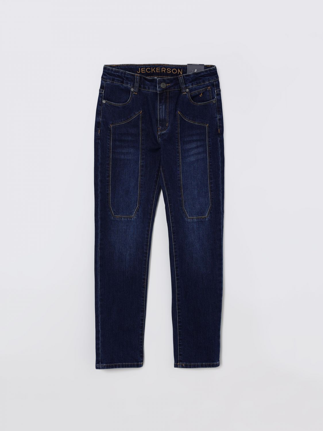 Jeckerson Jeans Kids Color Denim In Blue