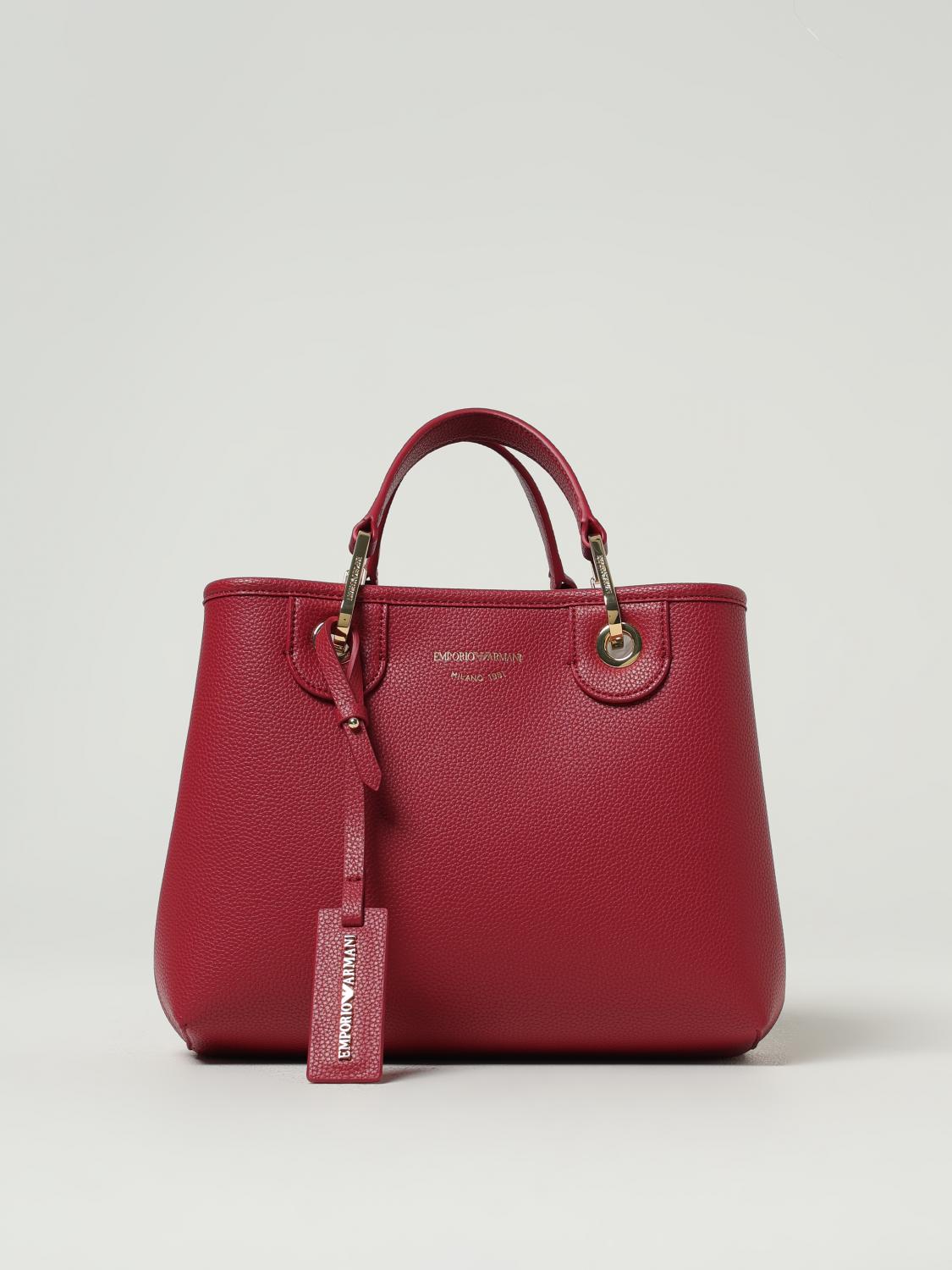 Emporio Armani Myea Small Shopping Bag In Red