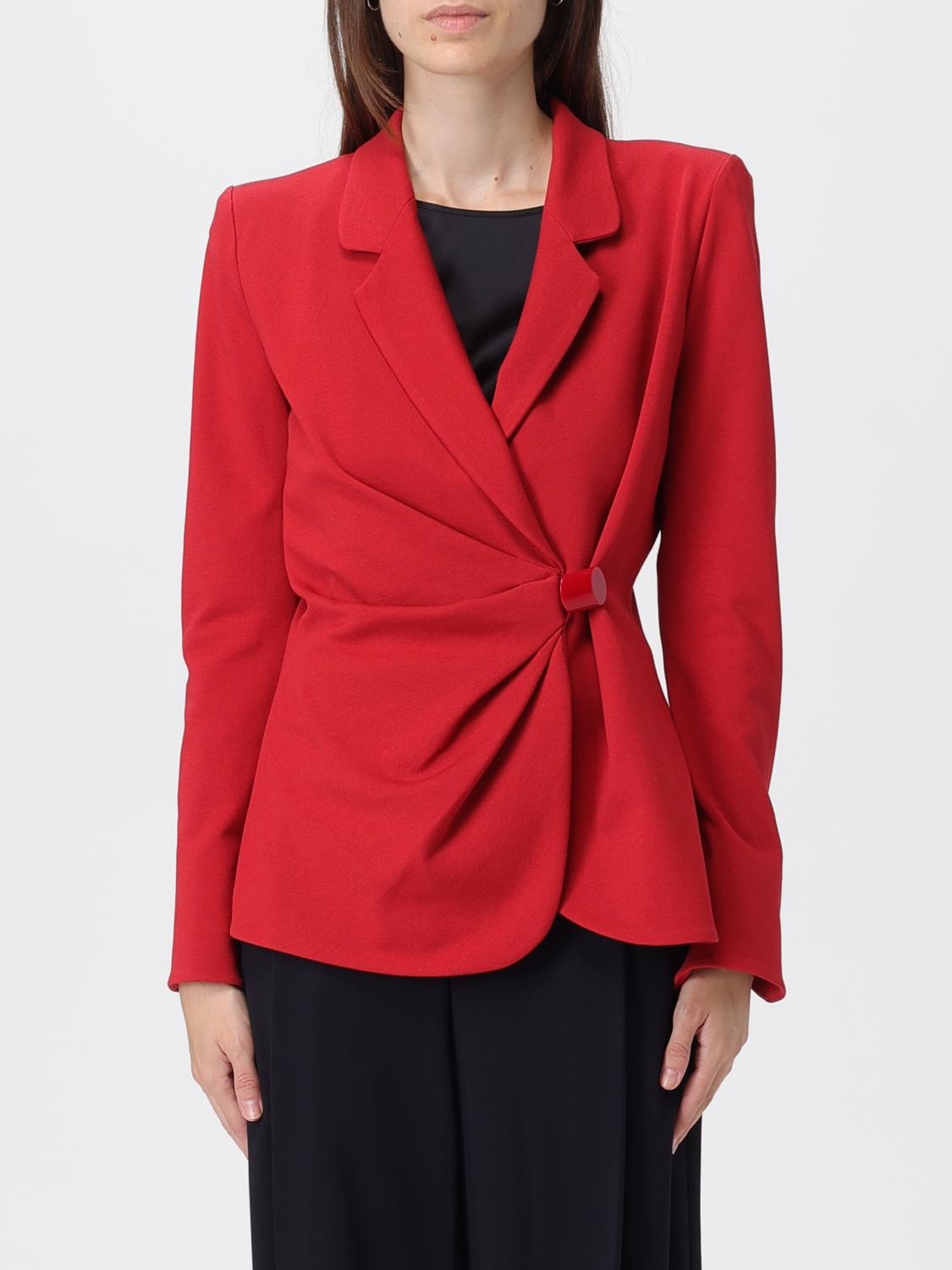 Emporio Armani Blazer Woman Color Cherry In Red