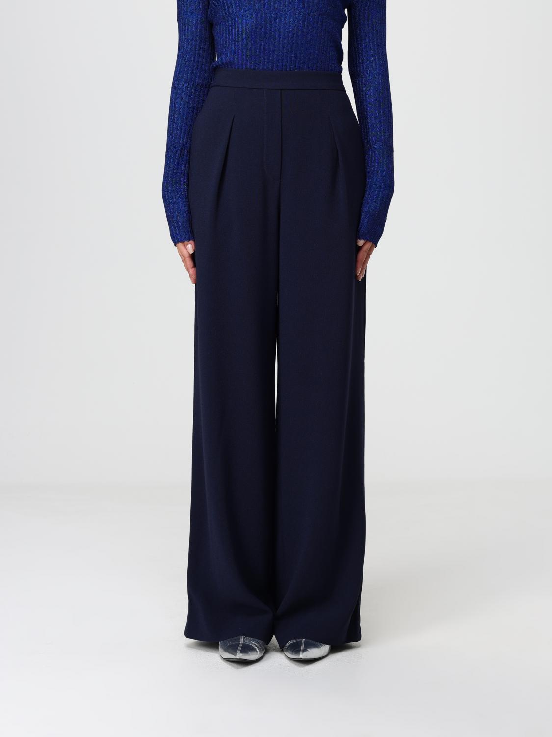 Emporio Armani Pants Woman Color Blue In Blue