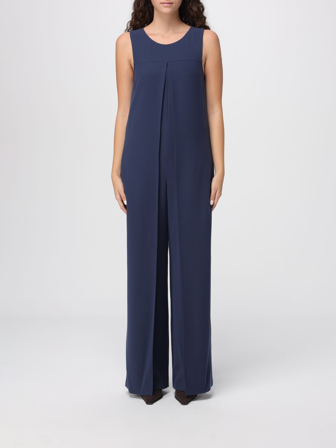 Emporio Armani Jumpsuit  Woman Color Blue In Blue