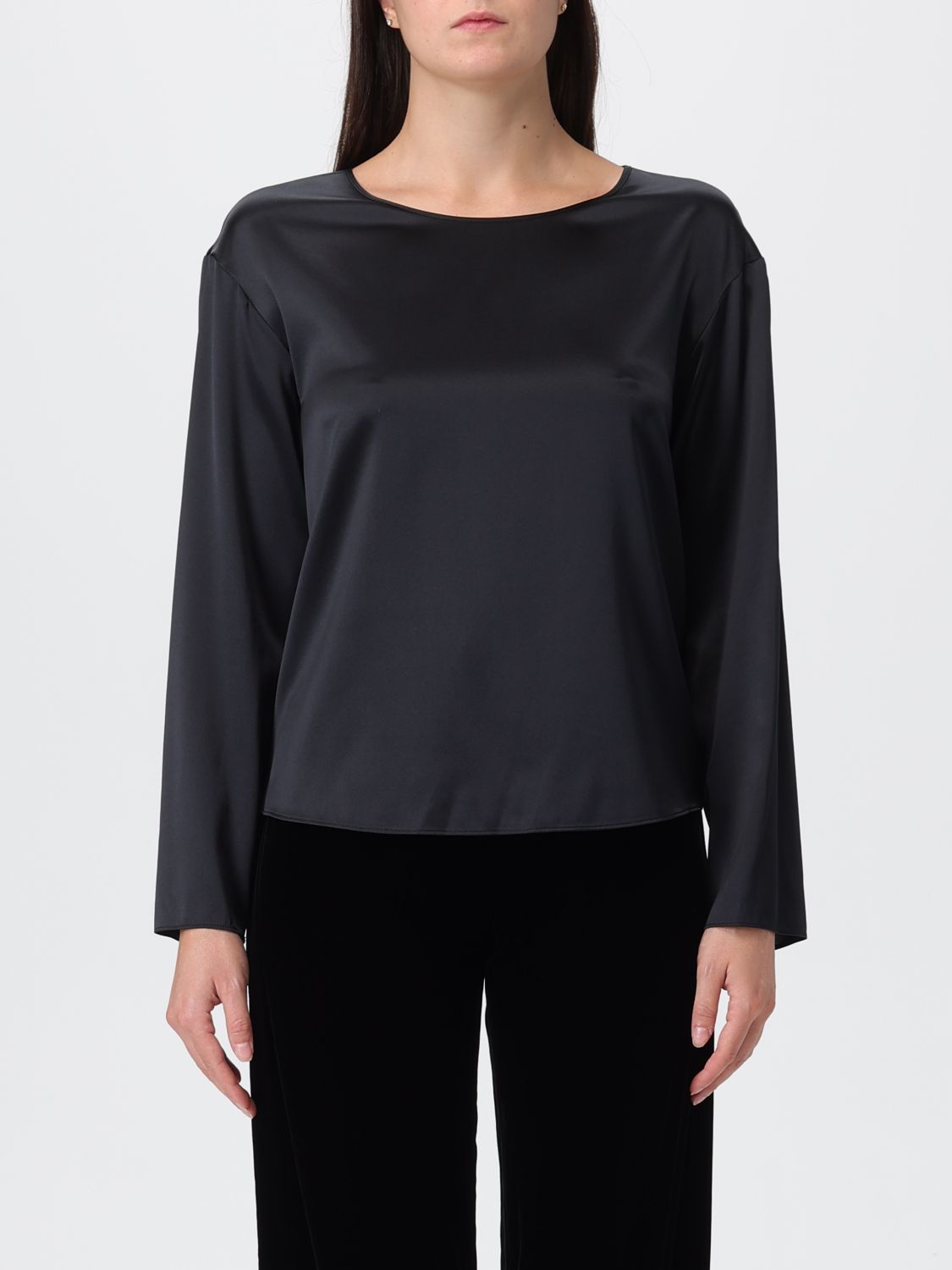 Emporio Armani Top  Woman Color Black In Black