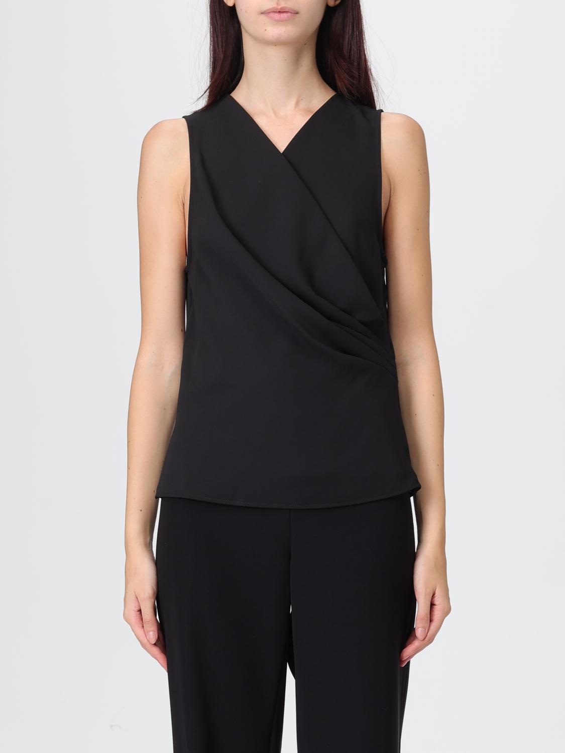 Emporio Armani Damen Schwarz Top Woman Color