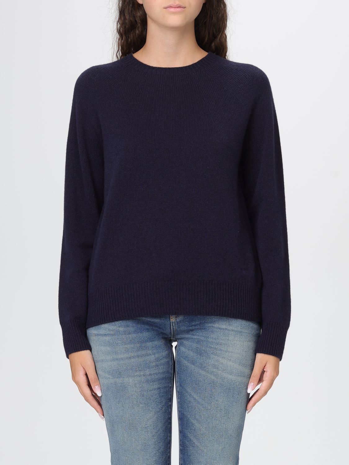 Emporio Armani Sweater Woman Color Navy In Blue