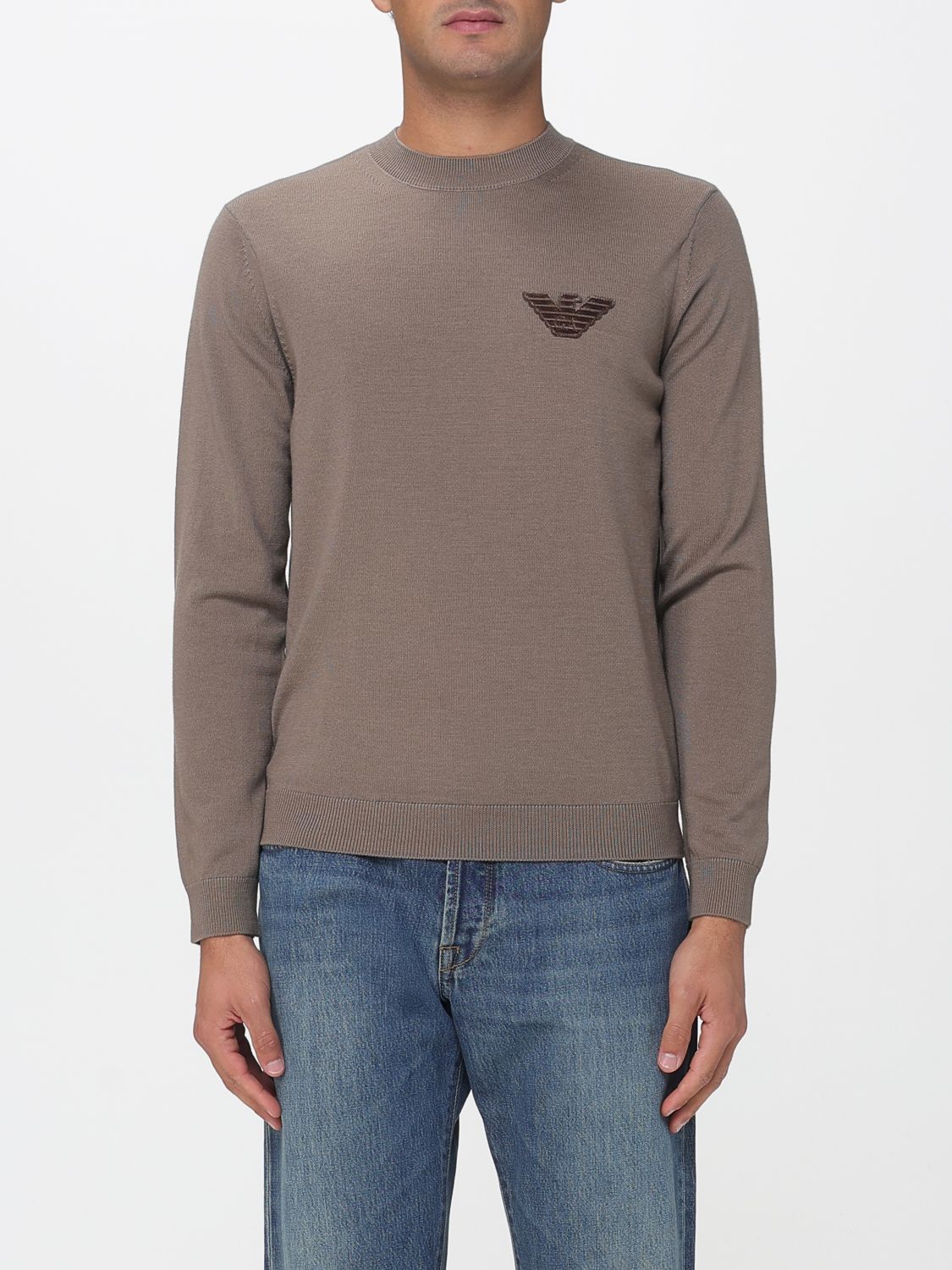 Emporio Armani Sweater Men Color Brown