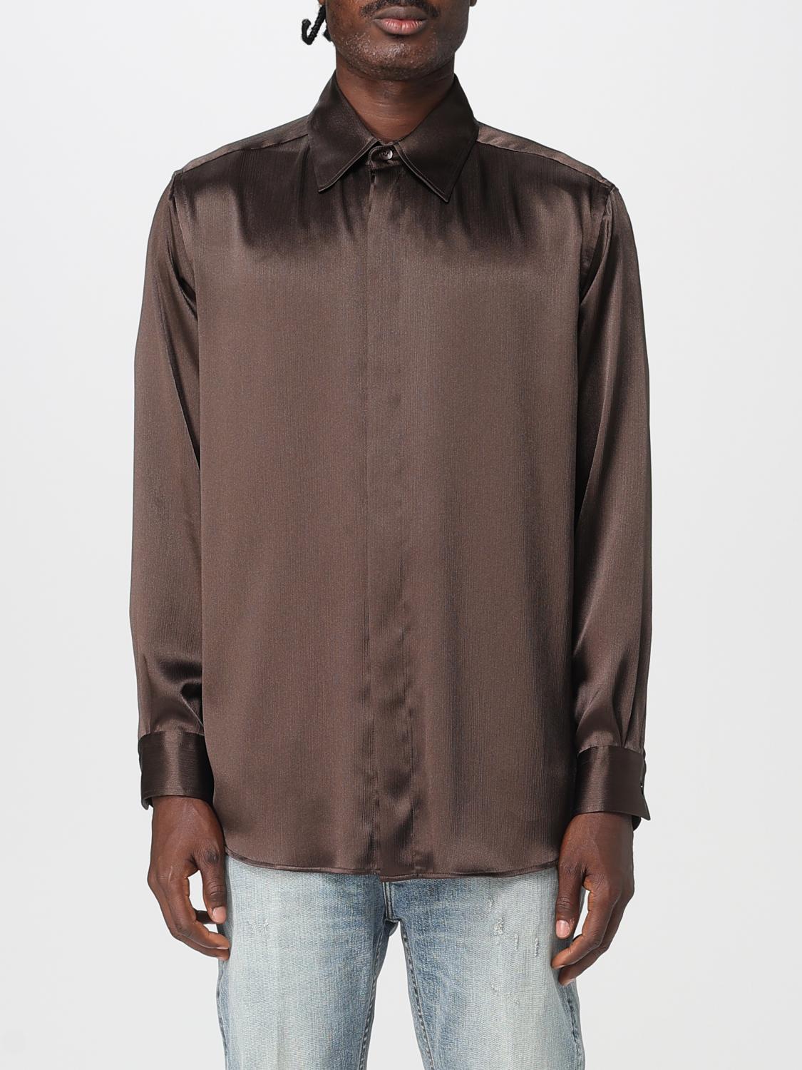 Shirt EMPORIO ARMANI Men color Coffee
