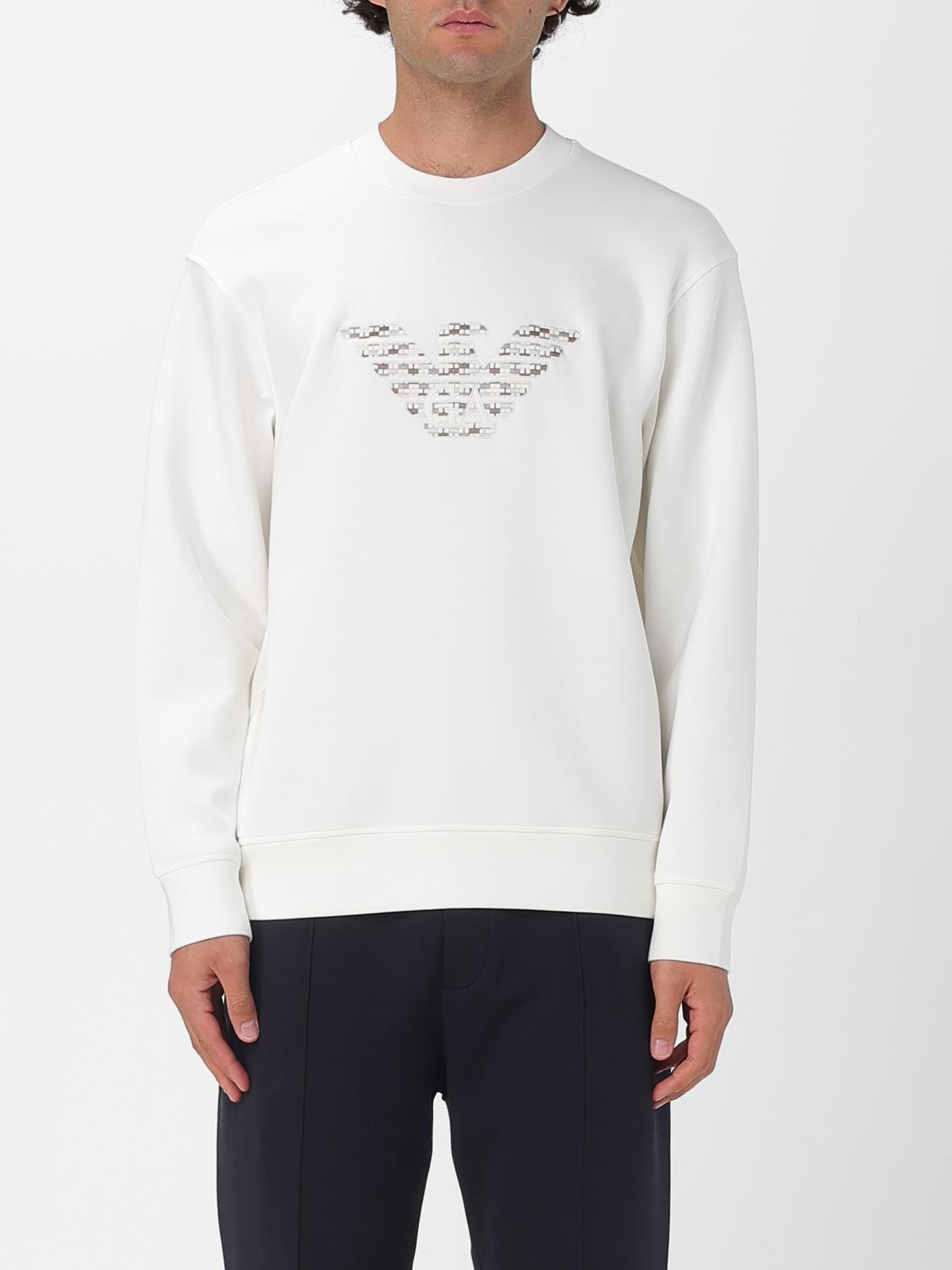 Emporio Armani Sweatshirt  Men Color White In White
