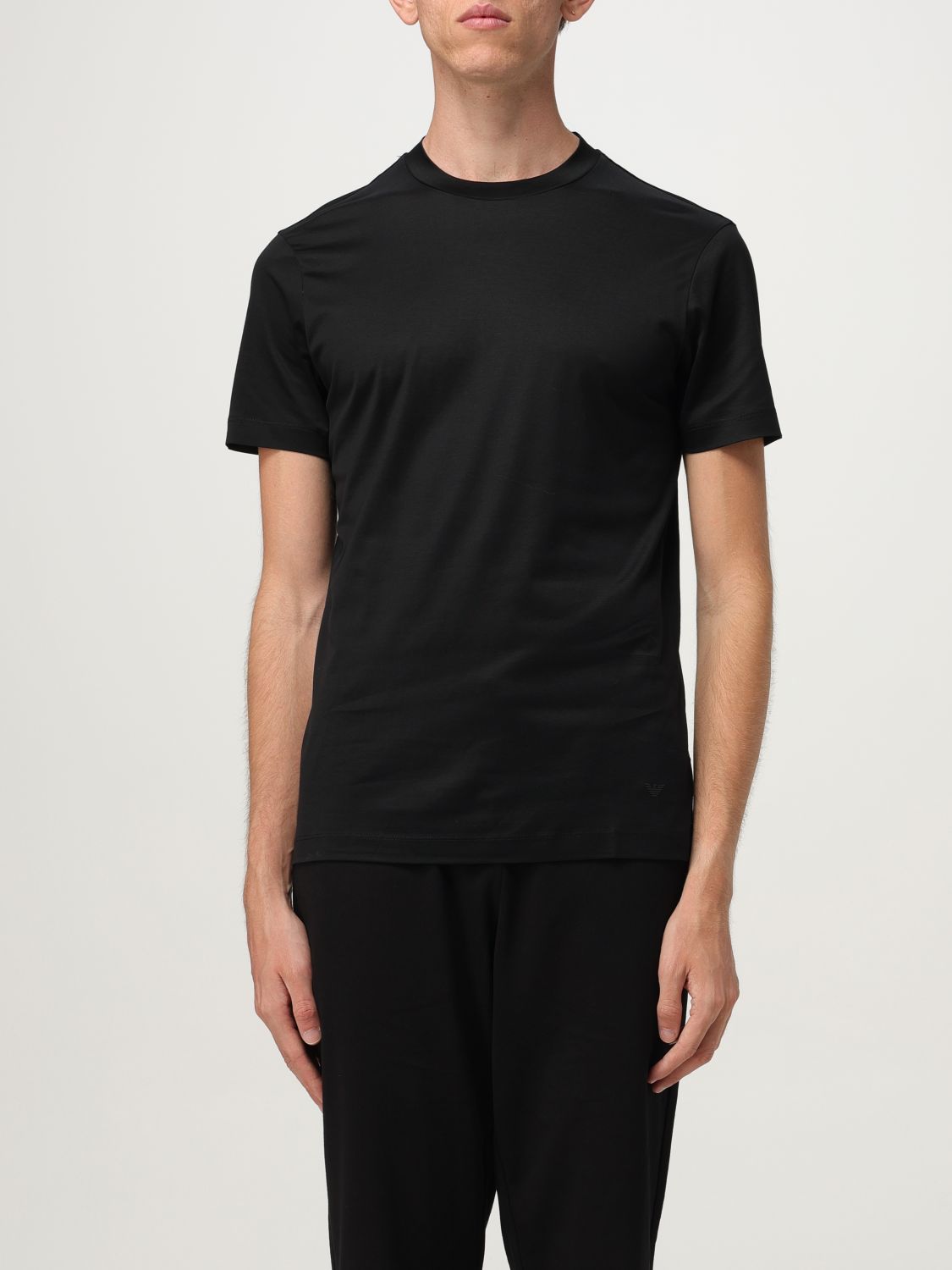 Emporio Armani Herren Schwarz T-Shirt Men Color