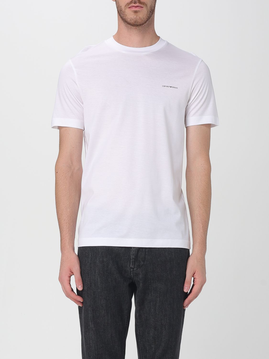 Emporio Armani T-shirt Men Color White In White