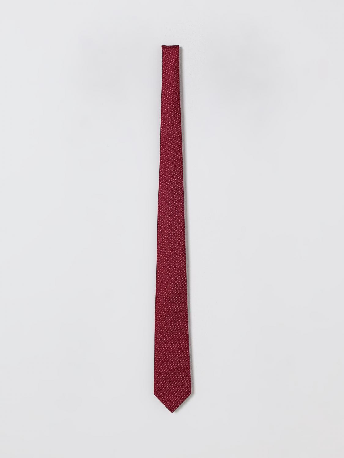 Tie EMPORIO ARMANI Men color Red