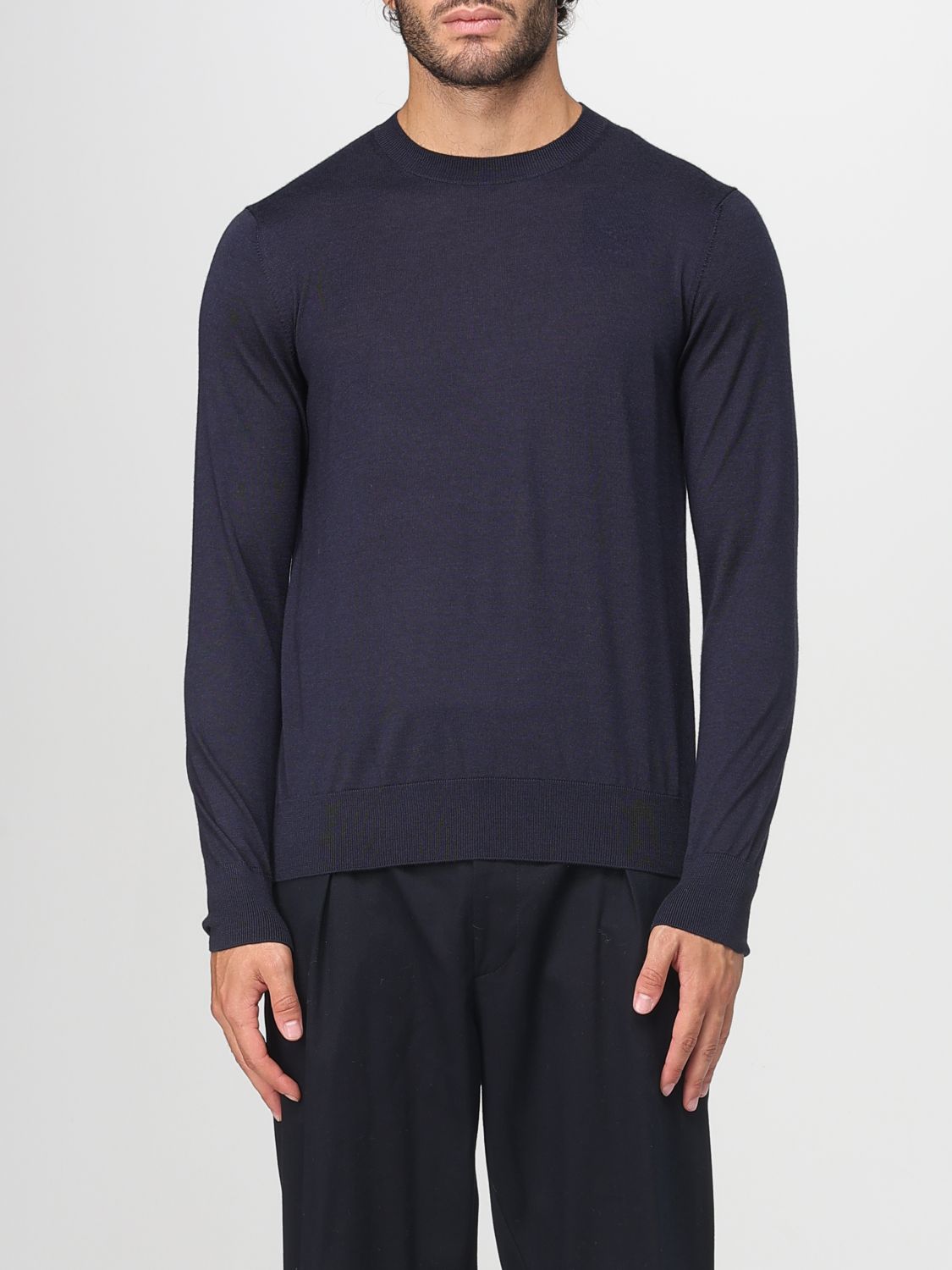 Agnona Sweater Men Color Navy In Blue