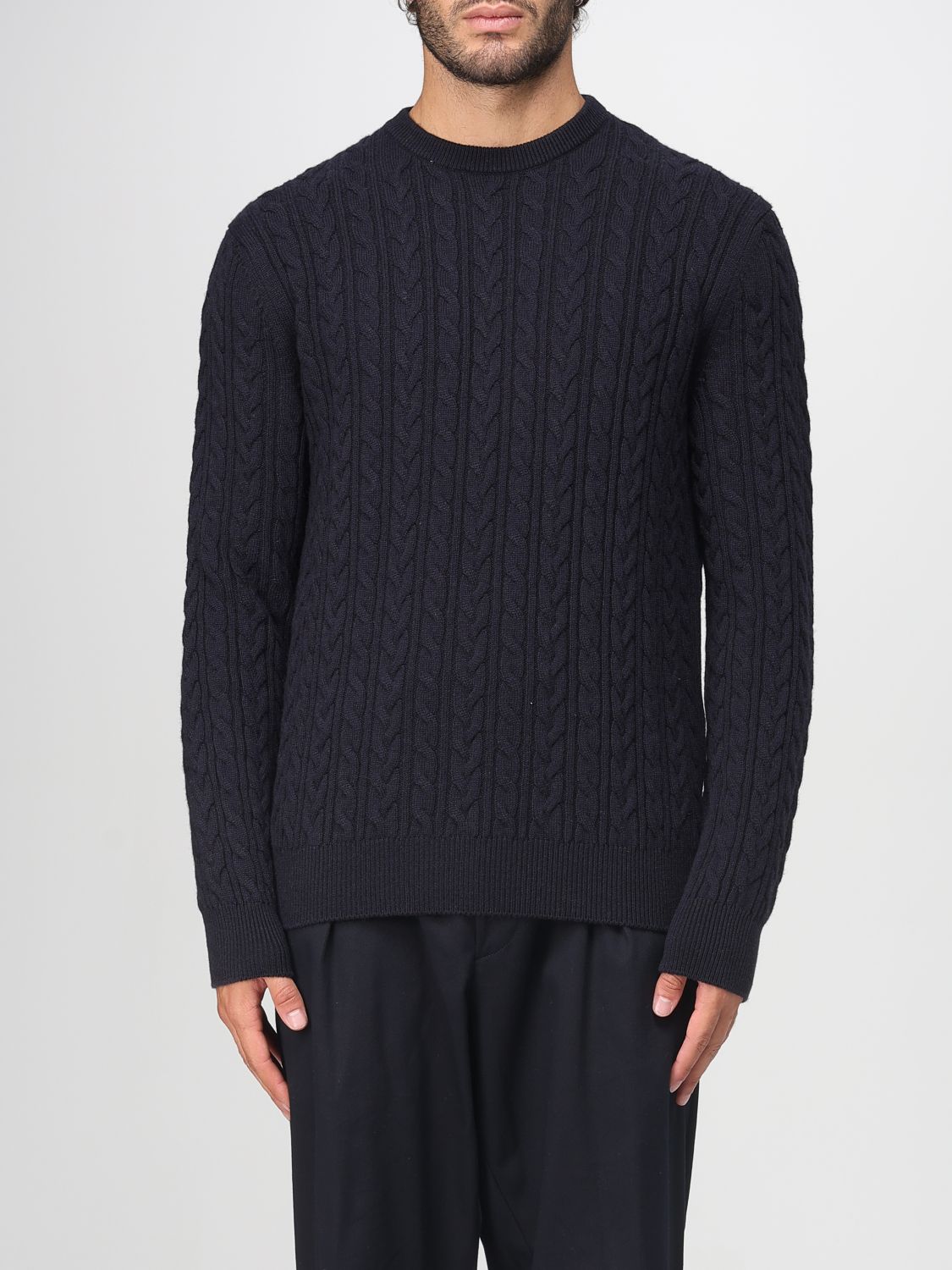 Agnona Sweater Men Color Navy In Blue