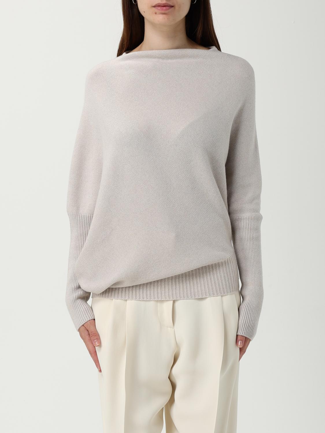 Agnona Sweater  Woman Color Ivory In Animal Print