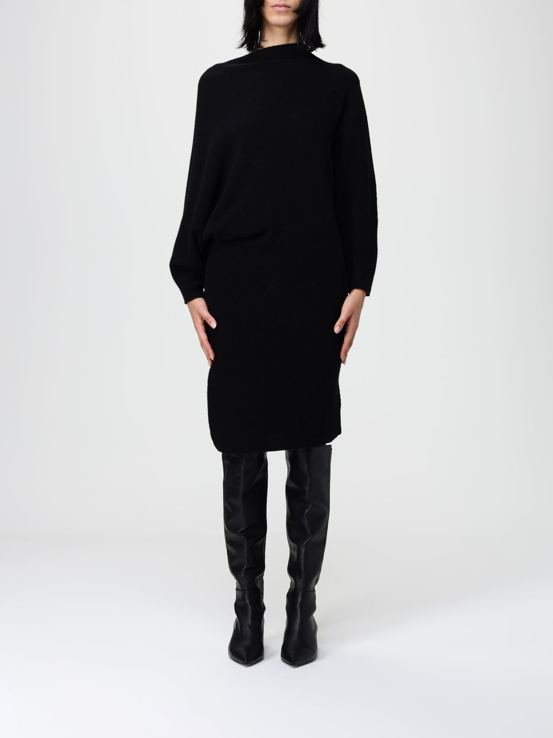 Agnona Dress  Woman Color Black In Black