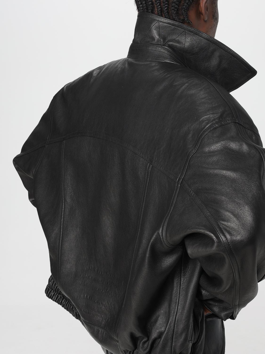 Saint Laurent Lambskin Jacket In Animal Print