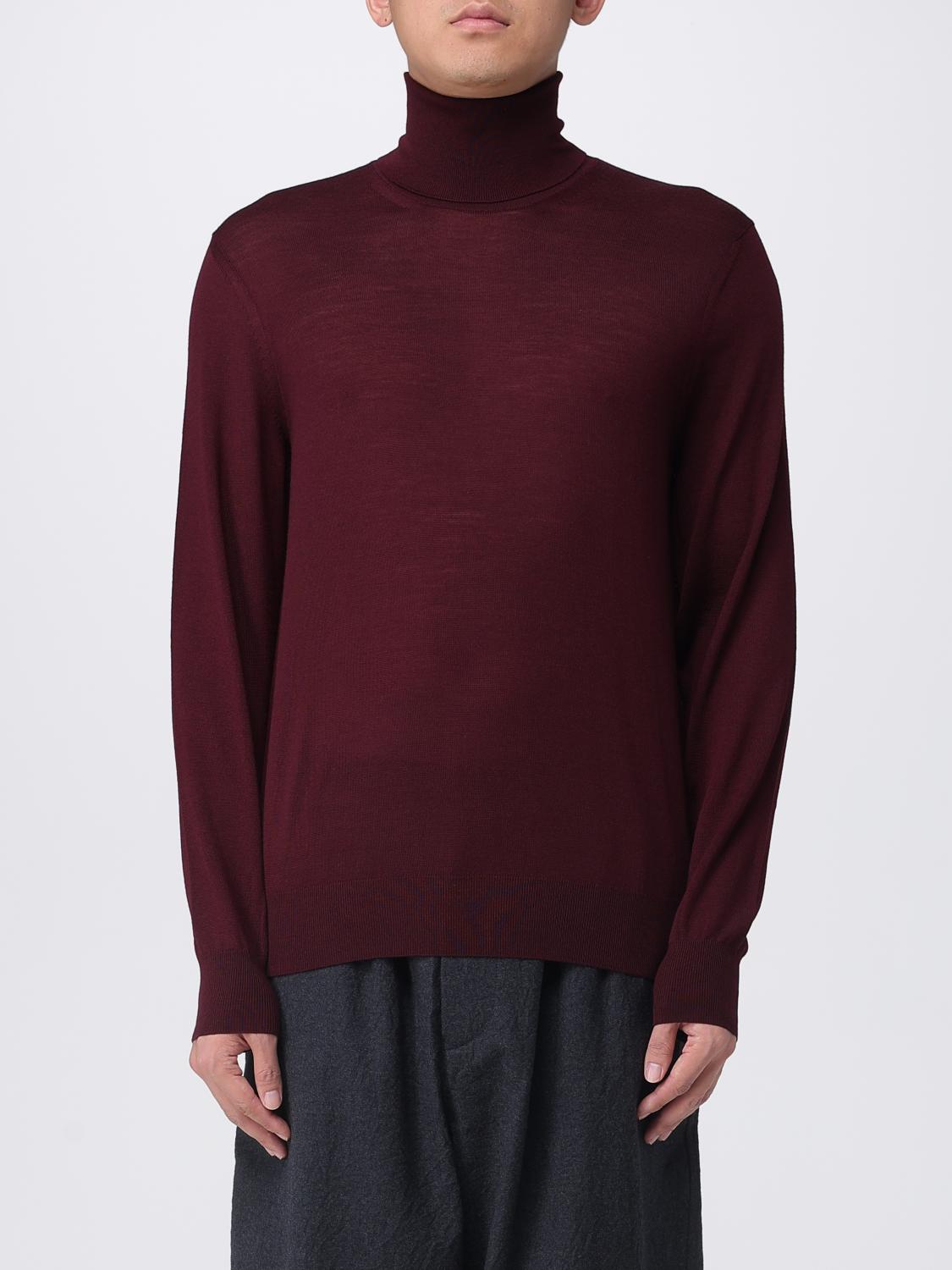 Saint Laurent Sweater Men color Burgundy