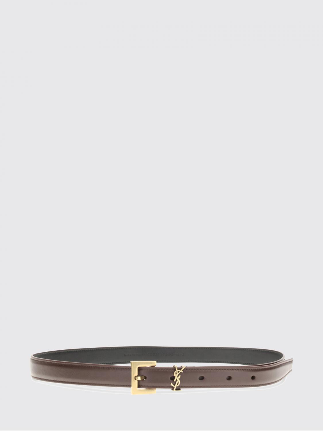 SAINT LAURENT Cintura Cassandre in pelle