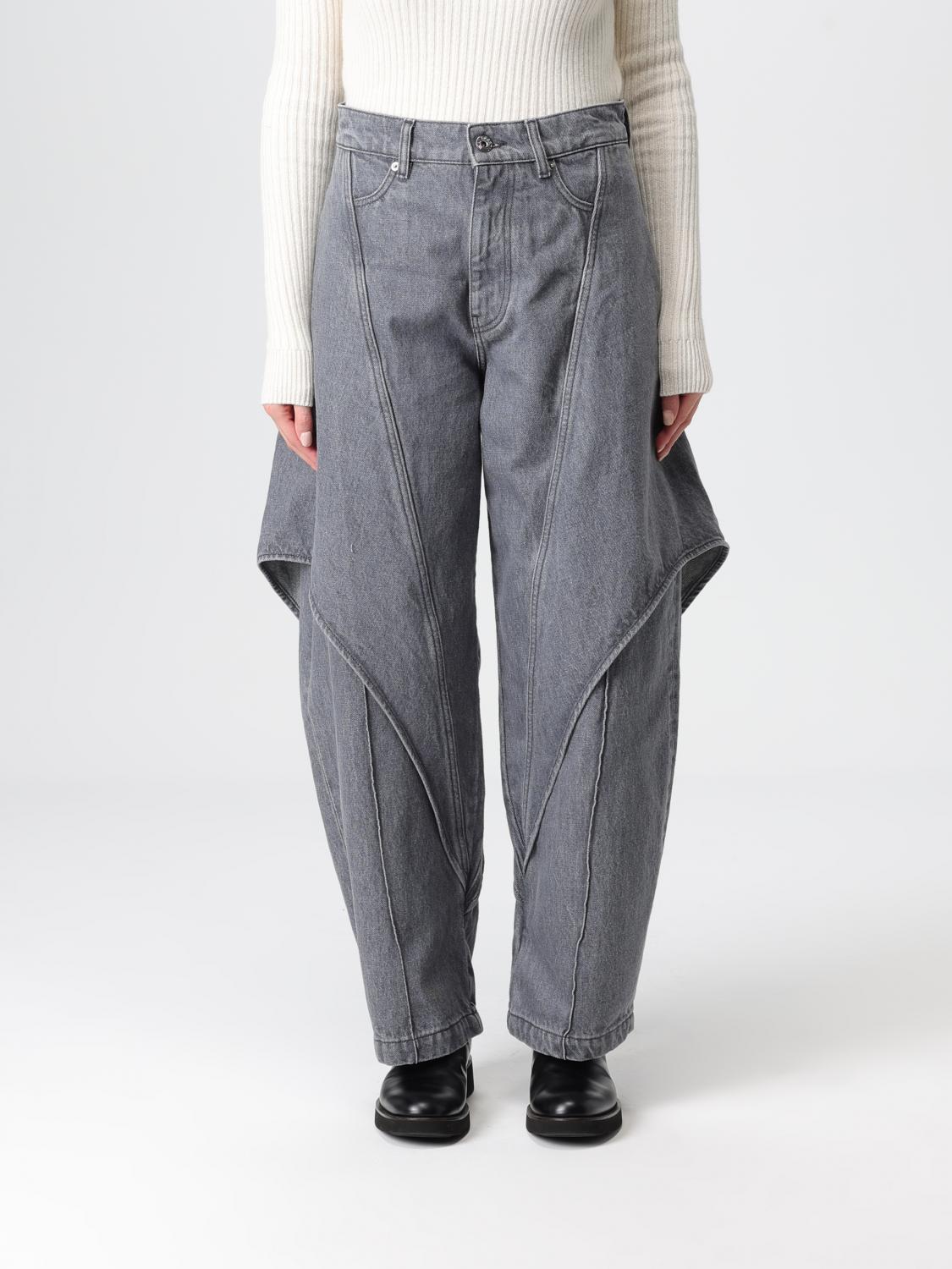 JW ANDERSON Jeans Woman color Grey　JW ANDERSON ジーンズ 女性 カラー グレー JW