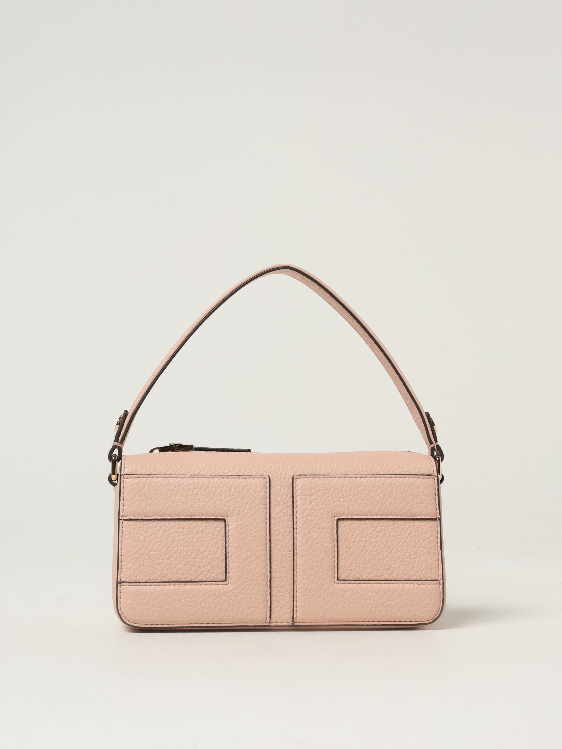 Elisabetta Franchi Shoulder Bag Woman Color Nude In Brown