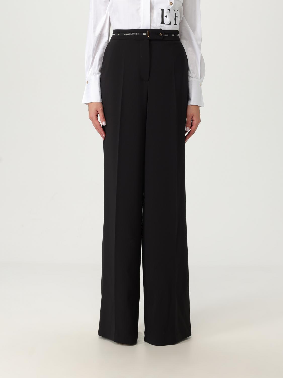 Elisabetta Franchi Pants Woman Color Black In Black