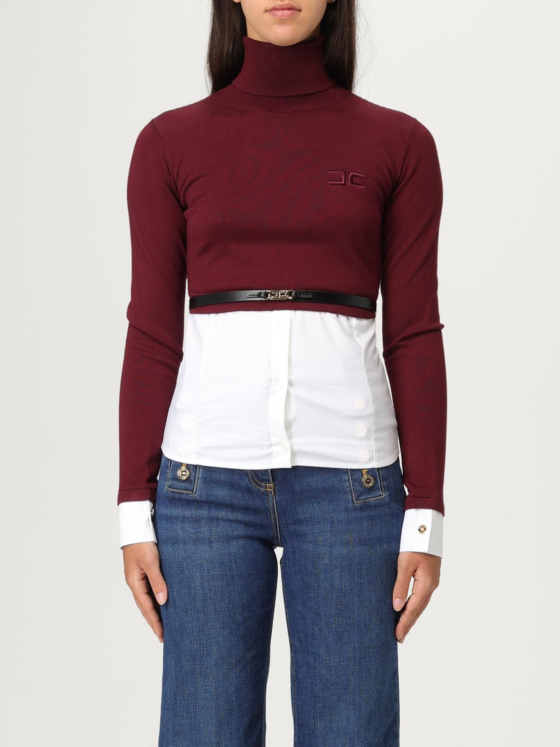 Elisabetta Franchi Sweater  Woman Color Red Purple In Pink