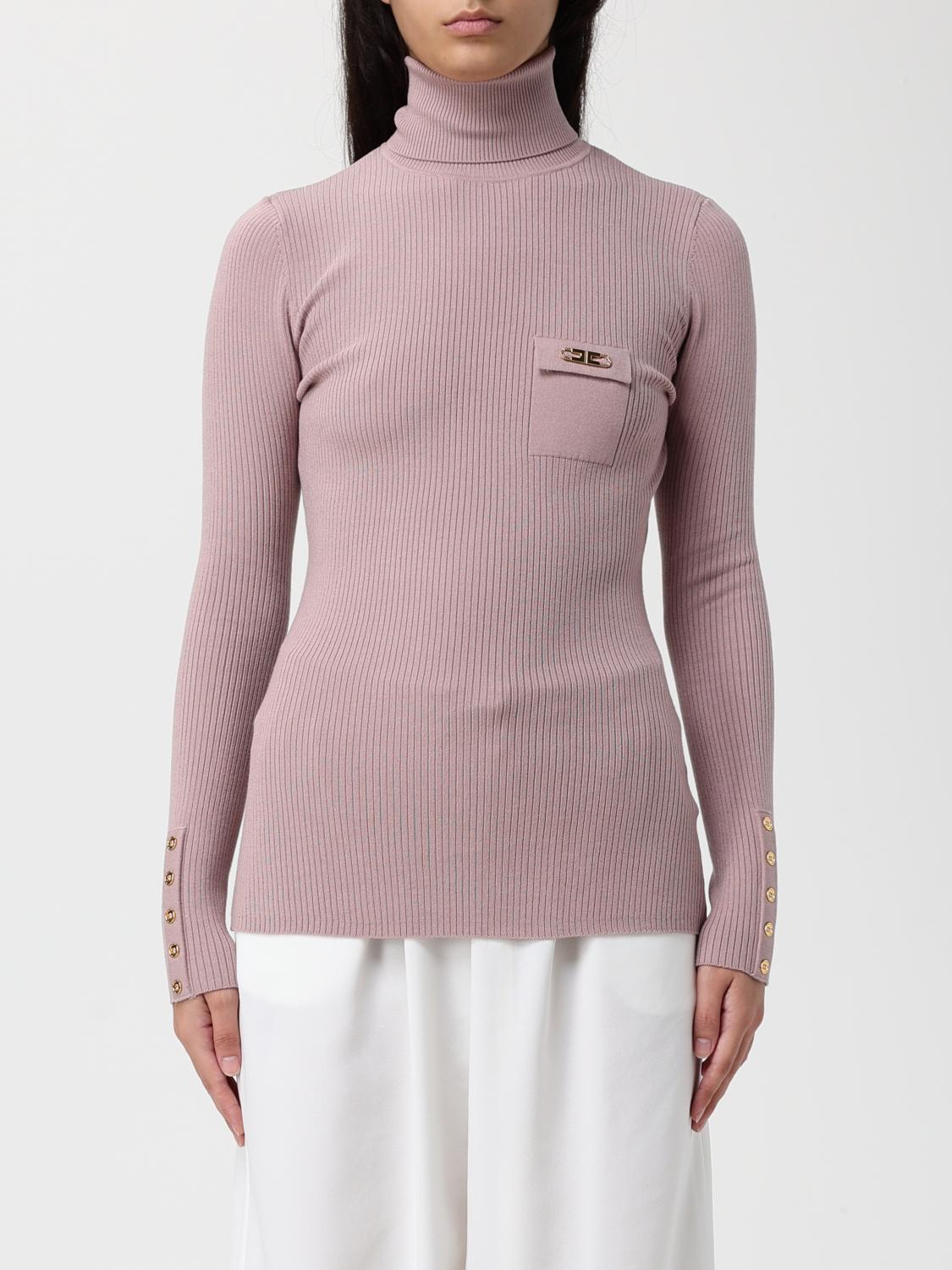 Elisabetta Franchi Sweater Woman Color Blush Pink In Pink