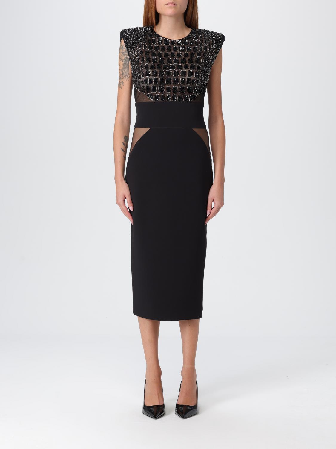 Elisabetta Franchi Dress  Woman Color Black In Black