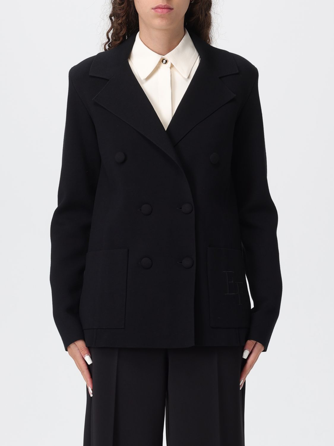 Elisabetta Franchi Blazer Woman Color Black In Black