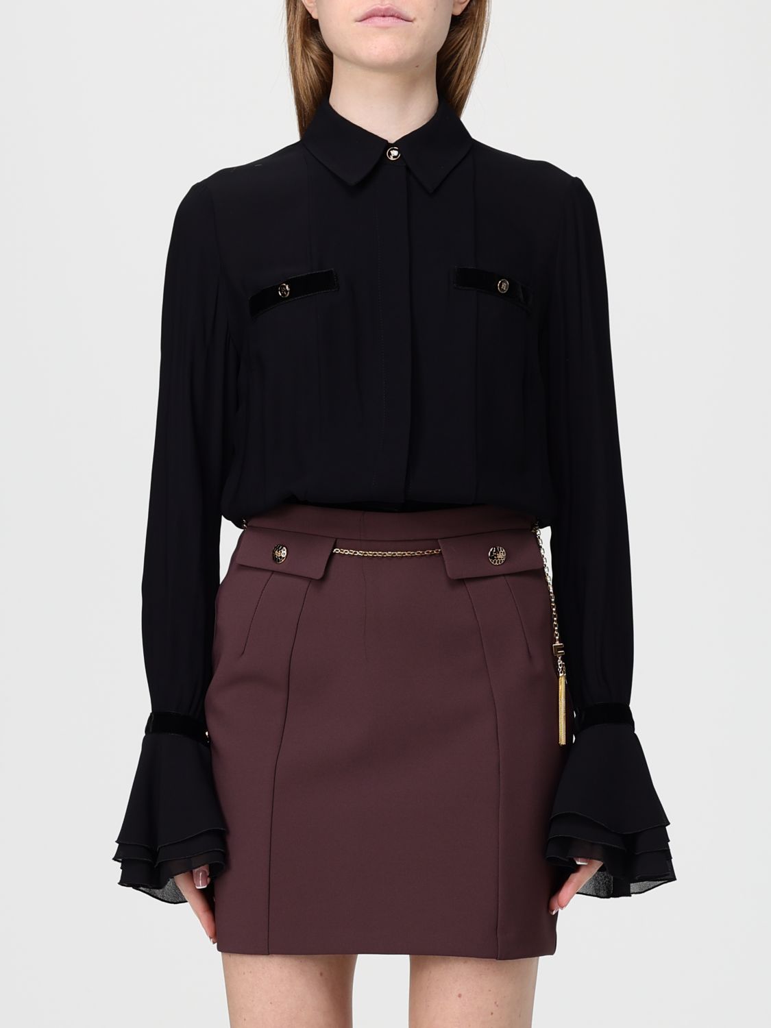 Elisabetta Franchi Shirt  Woman Color Black In Black
