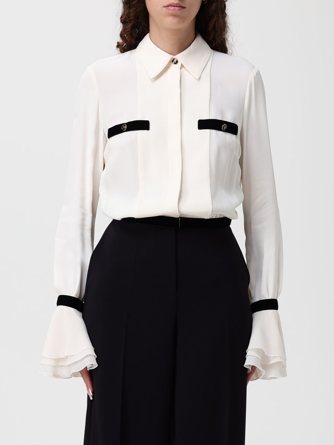 Elisabetta Franchi Shirt  Woman Color Milk In White