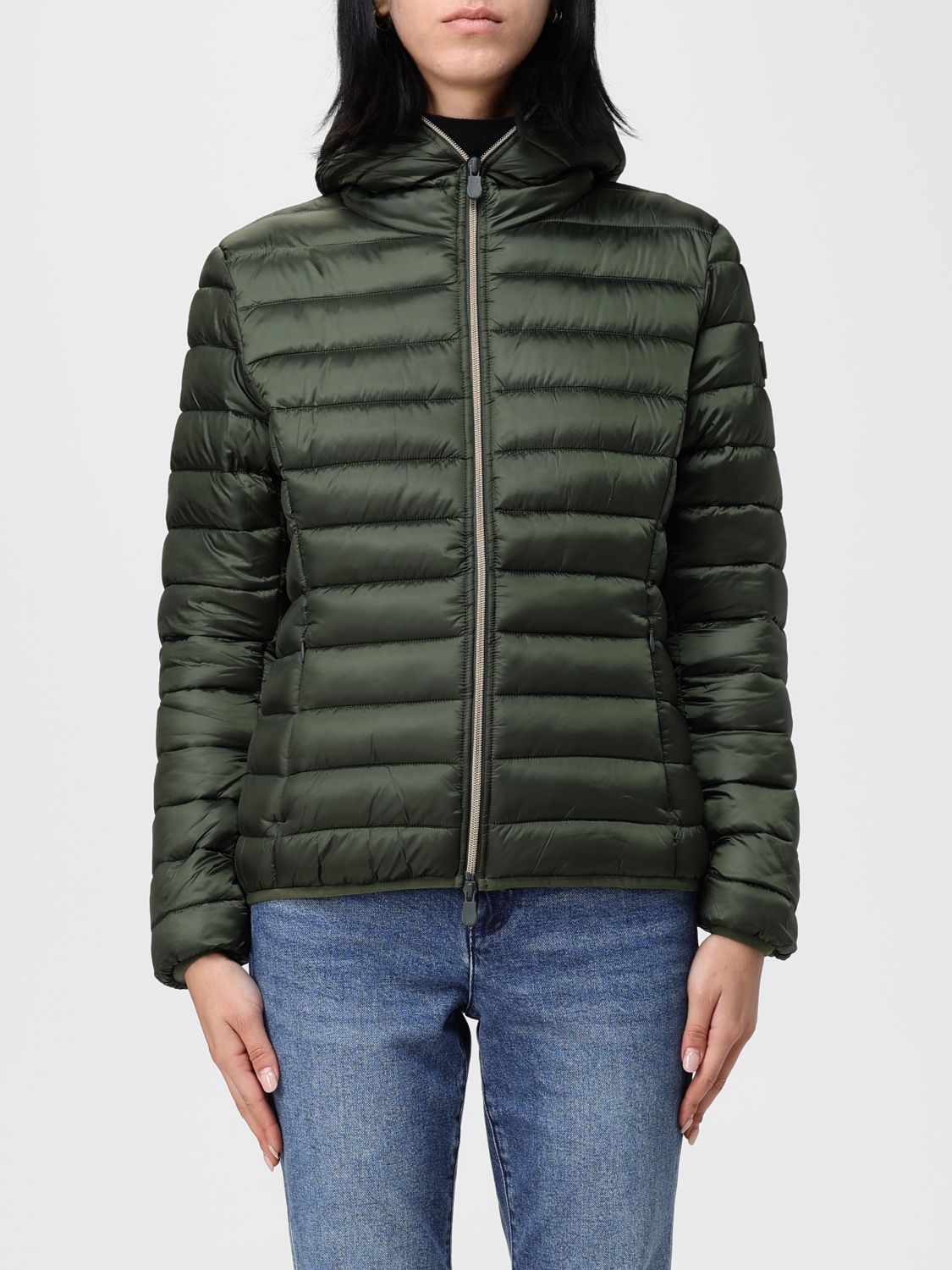 Save The Duck Jacket Woman Color Green In Green