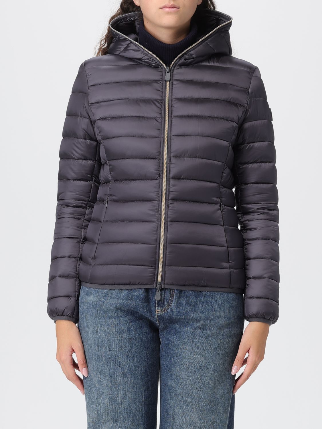 Save The Duck Jacket Woman Color Grey In Black