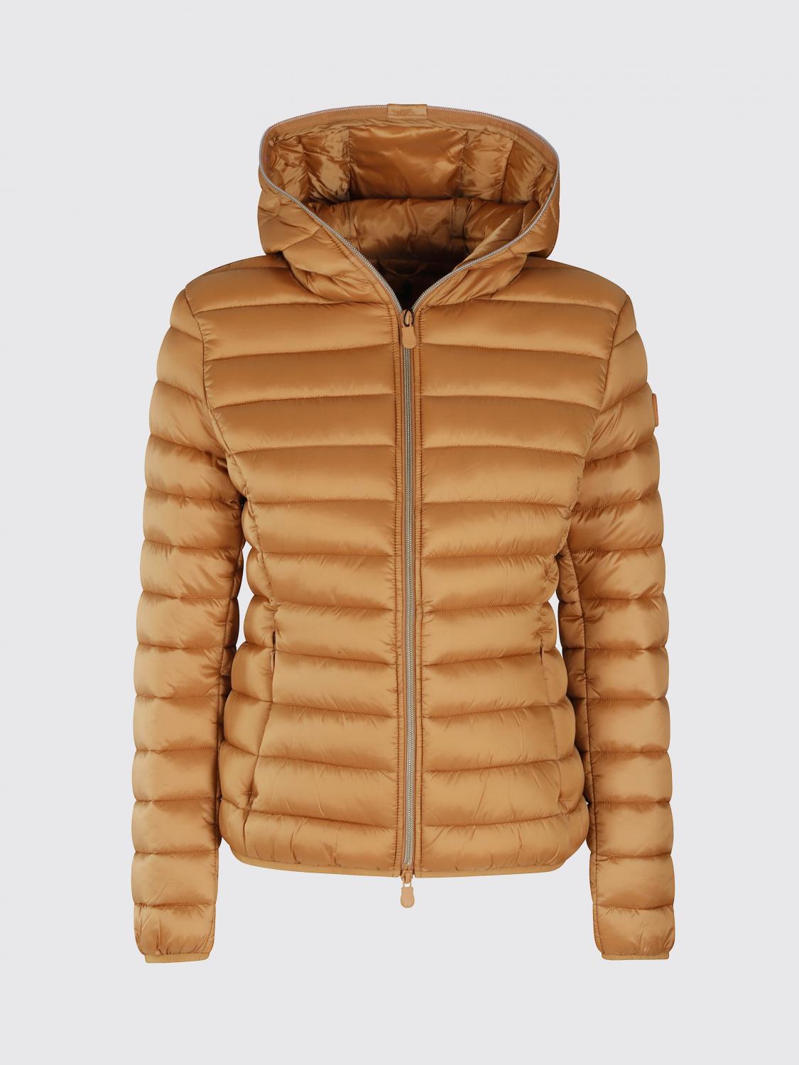 Save The Duck Alexis Hooded Quilted Jacket In Yellow
