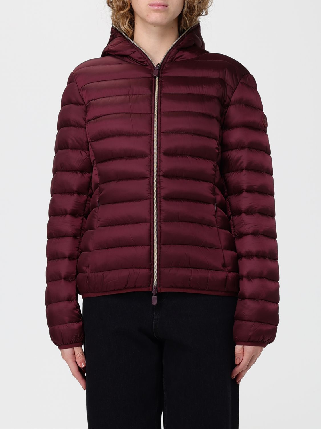 Save The Duck Jacket  Woman Color Wine In Burgundy