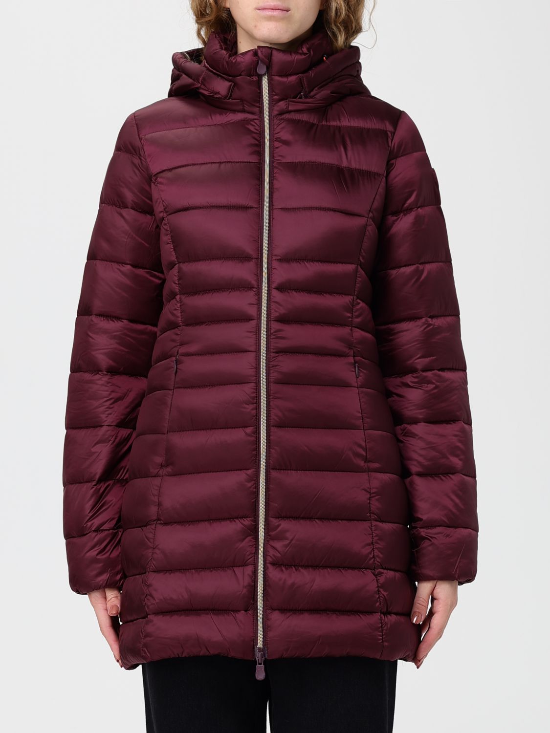 Save The Duck Jacket Woman Color Red In Burgundy