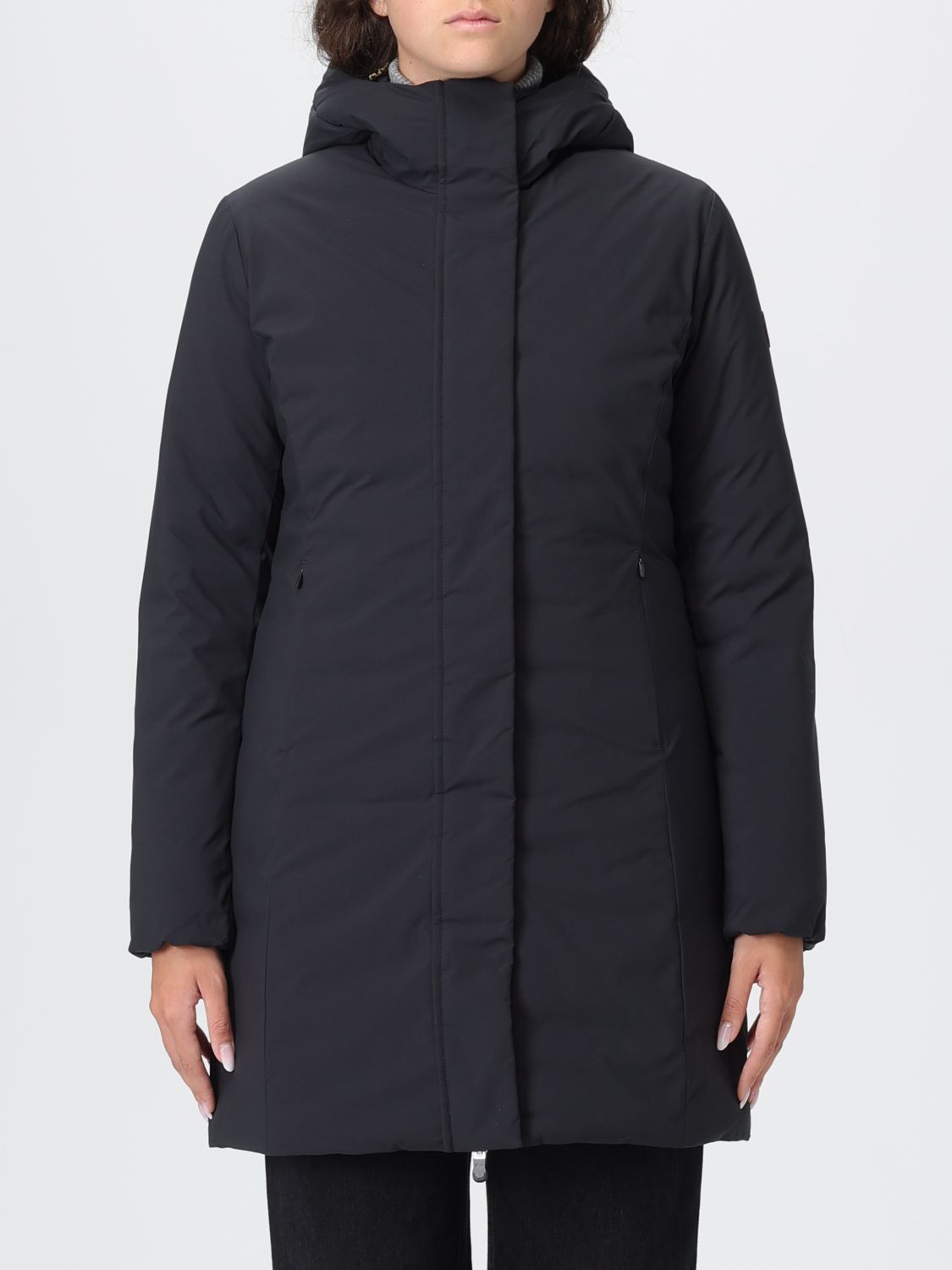 Save The Duck Coat  Woman Color Black In Black