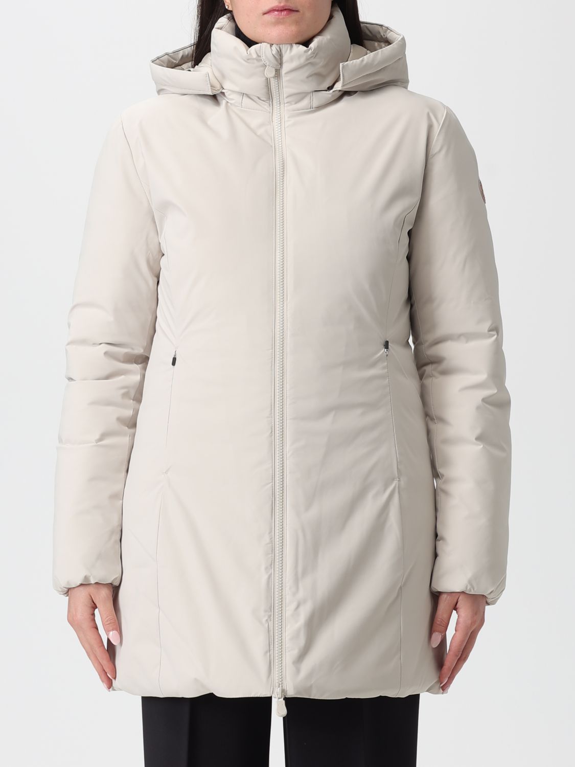 Save The Duck Jacket Woman Color Beige In Multi